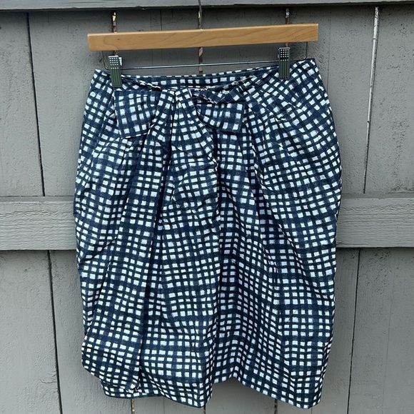 Paul Smith Blue and White Gingham Skirt Rockabilly Pinup Retro Picnic Vibes 44 - Picture 1 of 6